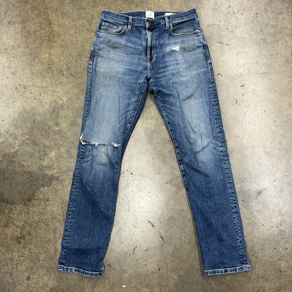 Flint And Tinder Jeans Mens 32x32 (31) Denim Straight Fit Made In USA Distressed